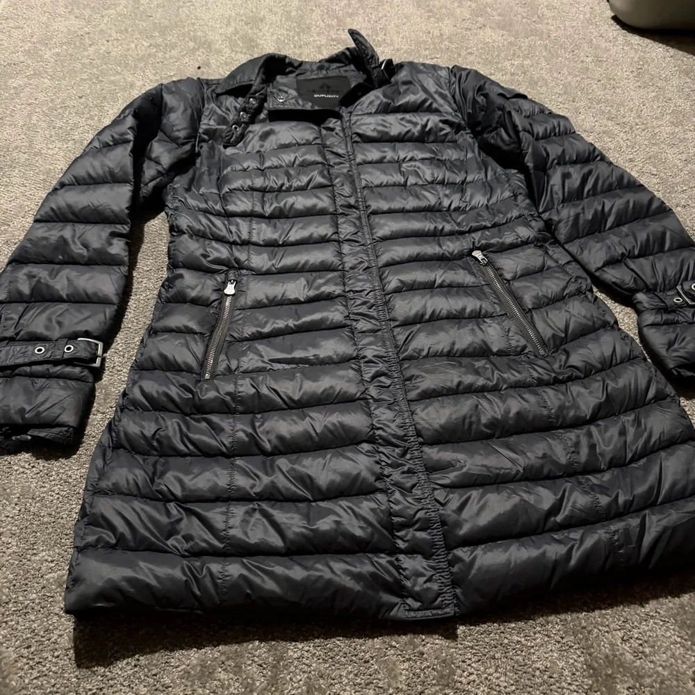 Peuterey GOOSE DOWN filled “Duplicity” womens puffer jacket size 44 (M-L) gray - Picture 2 of 13